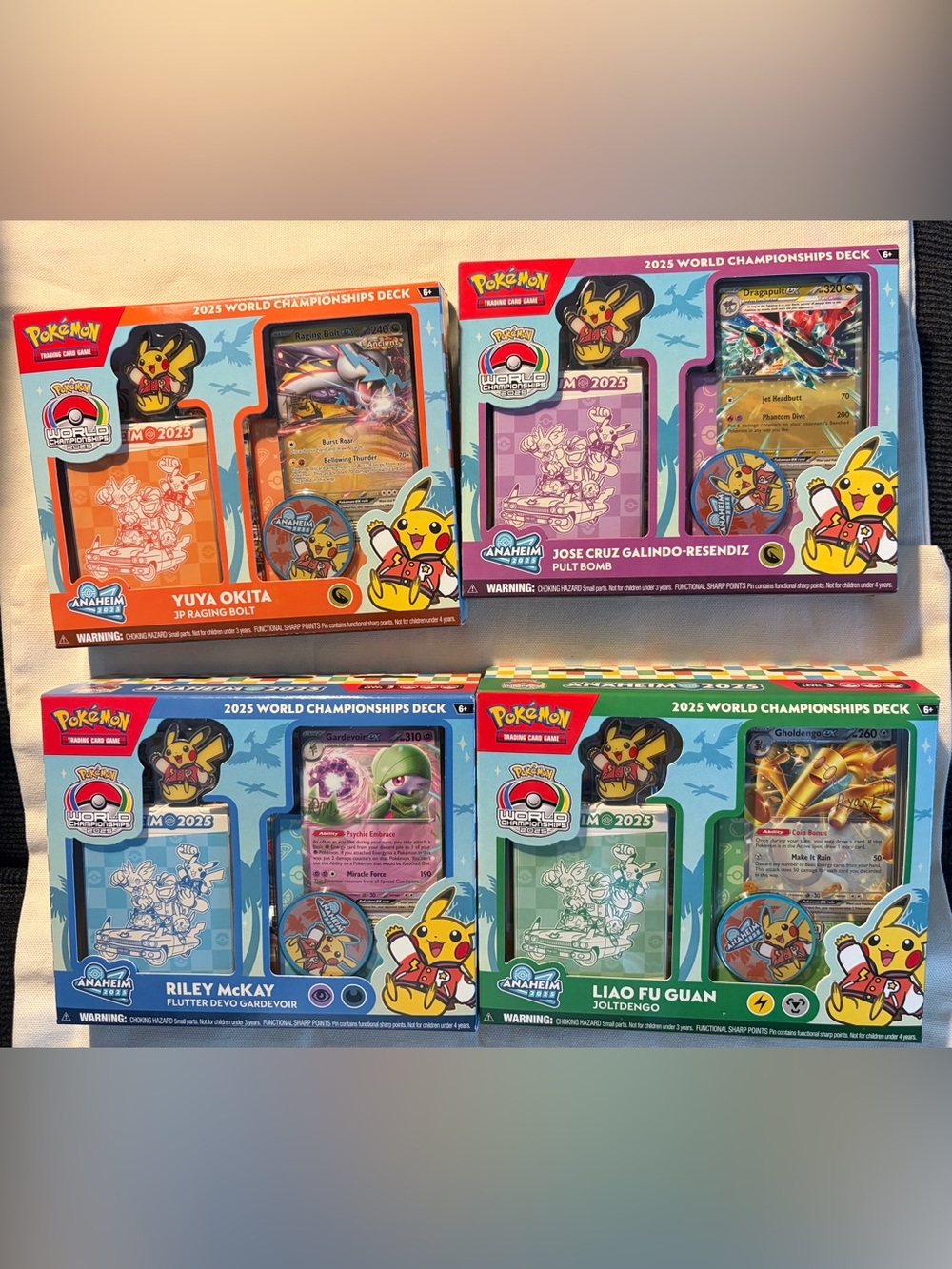 Pokemon 2025 World Championship Deck set of 4